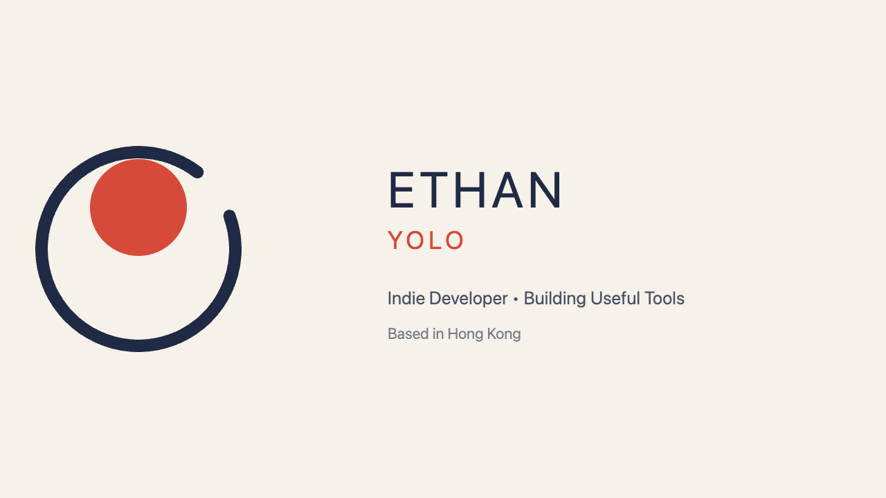 Ethyo Ethan Yolo · Curated product experiments